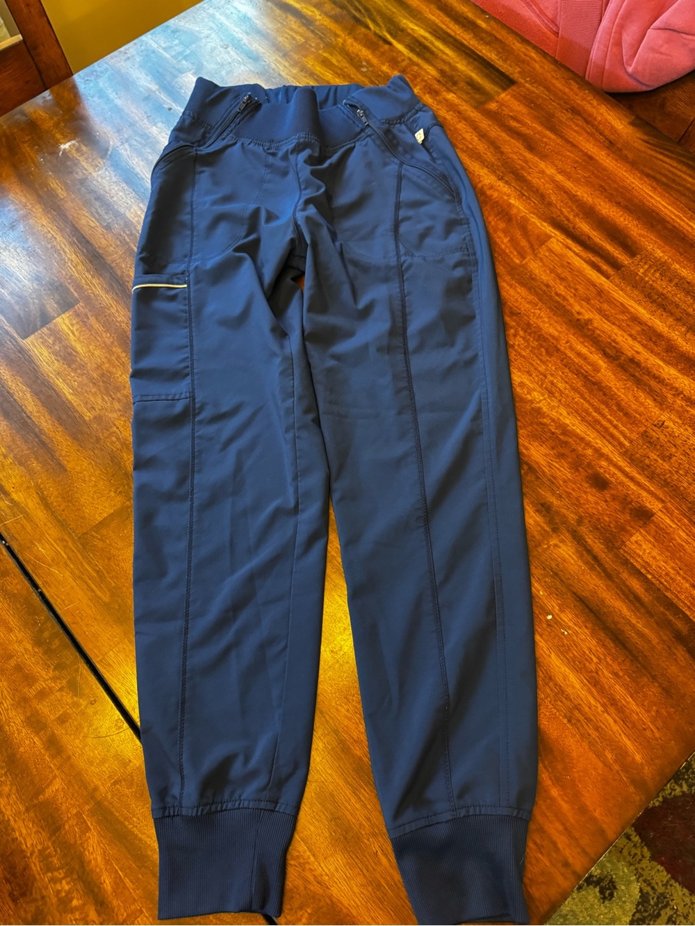 Women’s Cherokee Infinity Navy Blue Scrub Pants Small drawstring